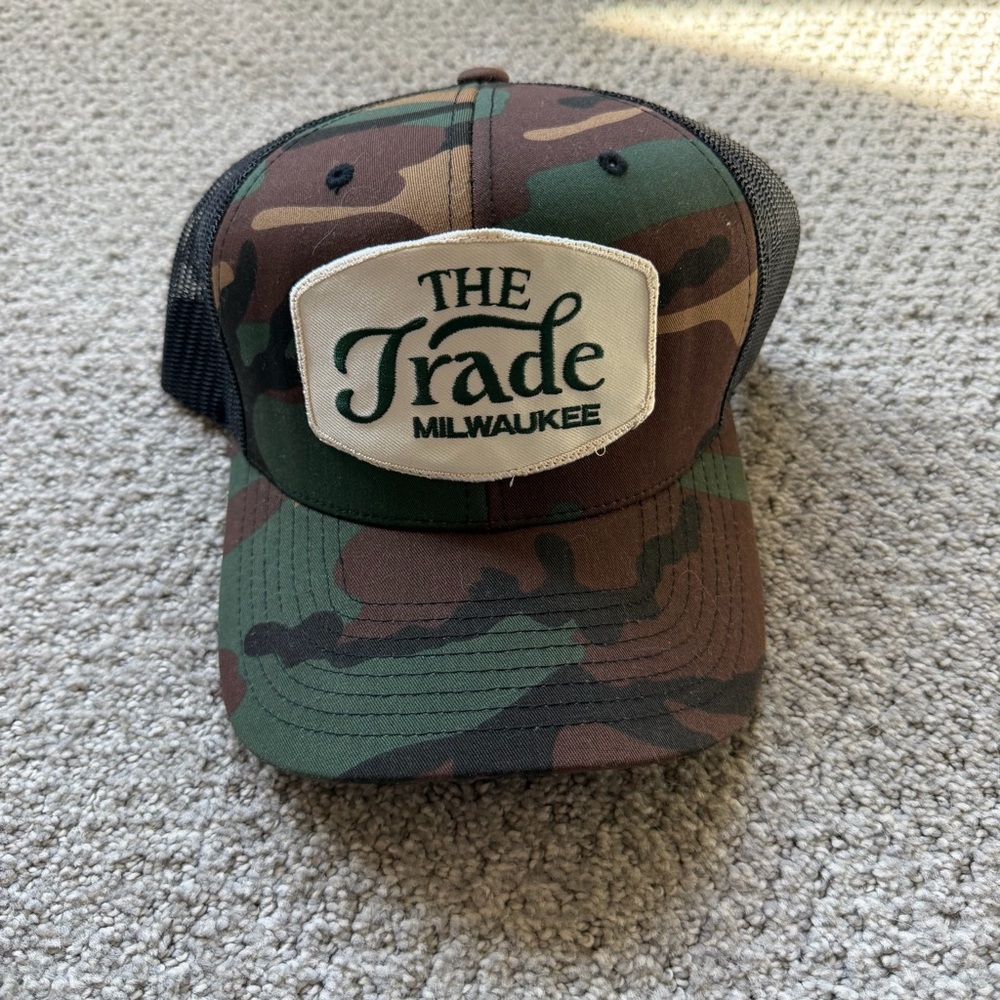 Camouflage Trucker Hat with Patch